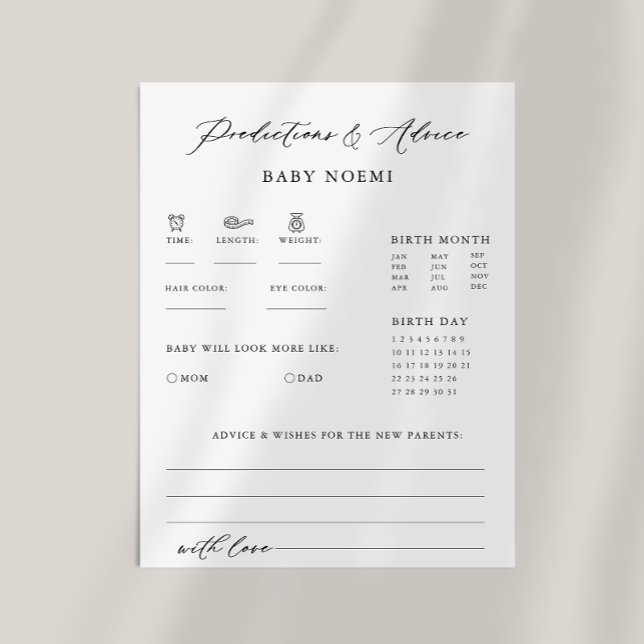 Formal Calligraphy Baby Predication and Advisor Ca (Von Creator hochgeladen)