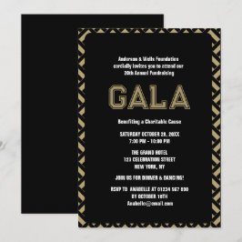 Formal Corporate Gala Ball Party Fundraiser Verans Einladung