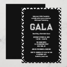 Formal Corporate Gala Ball Party Fundraiser Verans Einladung