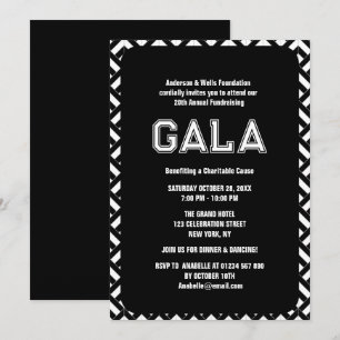 Formal Corporate Gala Ball Party Fundraiser Verans Einladung