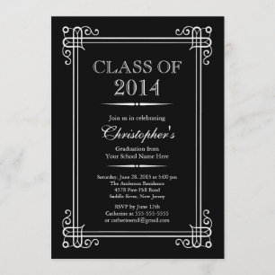 Formal Elegant Class of 2014 Graduation Party Einladung