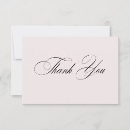 Formal Elegant Thank You Card Dankeskarte