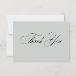 Formal Elegant Thank You Card Dankeskarte