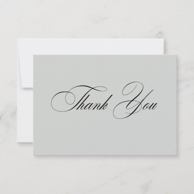 Formal Elegant Thank You Card Dankeskarte (Vorderseite)