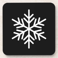 Formal elegante weiße nordische Schneeflocke auf s