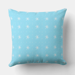 Formal Floral Square Conundrum Baby Blue Kissen
