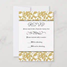 Formal für das Retro-Gold - RSVP-Karte RSVP Karte