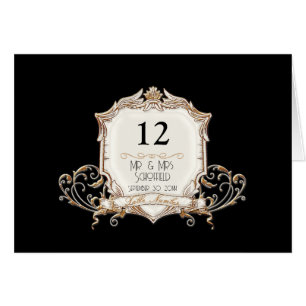 Formal Gold bei Schwarzen Wirbel Hochzeit