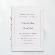 Formal Modern Classic Elevated Frame Pearl Wedding