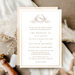 Formal Mongram Beige Cream Watercolor Wedding Einladung<br><div class="desc">Freuen Sie sich auf eine elegante Hochzeitseinladung, die exquisite handgezeichnete leafarbige botanische Monogramm mit den Initialen von Braut und Bräutigam zeigt. Die Einladung ist in beige cremefarbenen Farben getrimmt, der Rücken ist einladend und bietet eine schöne Aquarellwäsche in Beige, Creme, Elfenbein, Champagner, Taupe und Braun. Sauberes und einfaches Design, voll...</div>