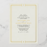 Formal Monogram UAWG QR Code Wedding Gold