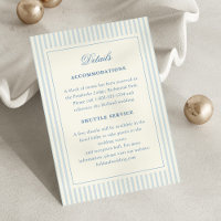Formal Preppy French Blue Streifen Directors