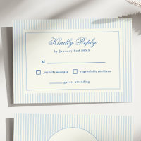 Formal Preppy French Blue Stripes UAWG