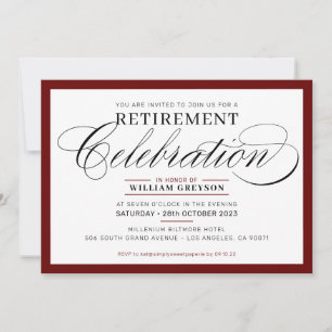 FORMAL RETIREMENT PARTY EINLADUNG