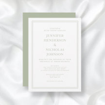 Formal Sage Green Wedding