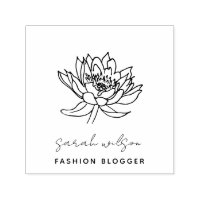 Formal Script Botanical Lotus Floral