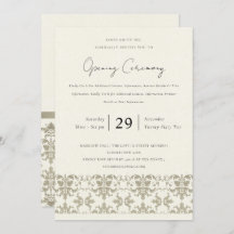 FORMAL SILVER DAMASK GRAND ÖFFNUNGSZEREMONIE