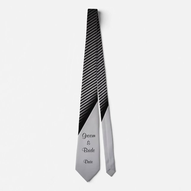 "Formal Tux Look" Groom's Wedding Tie Krawatte (Vorderseite)