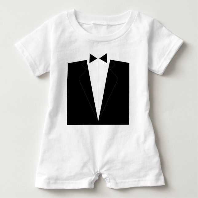 Formal Tux Romper Baby T-shirt (Vorderseite)