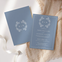 Formal Vintages Mongram Wedding Einladung