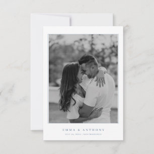 Formal Vintages Periwinkle Monogram Wedding Save The Date