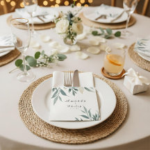 Formal Wedding Botanical Square Sticker