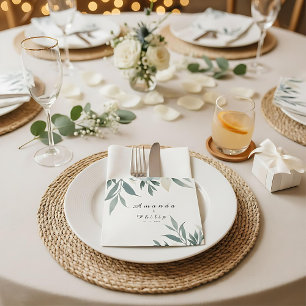 Formal Wedding Botanical Square Sticker