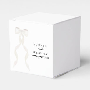 Formal White Bow Ribbon Elegante Hochzeit Geschenkschachtel