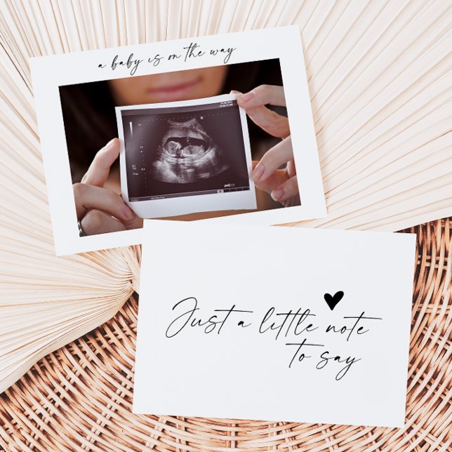 Formale Babynamenskarte mit Kalligrafie Dankeskarte (Von Creator hochgeladen)