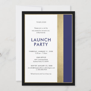 Formale Firmenpräsentationparty Einladung