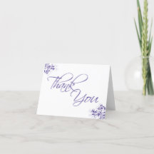 Formale florale geklappte Dankeschön Karte