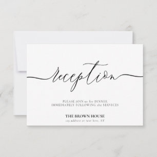 Formale Hochzeit nach dem Abendessen Einladung