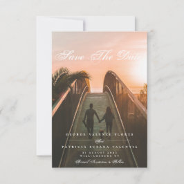 Formale Kalligraphie Elegantes Foto Save The Date
