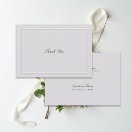 Formale moderne klassische elegante Hochzeit Elfen Dankeskarte