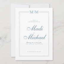 Formale Monogramm-Save the Date-Karte