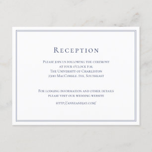 Formale Navy-Details Karte mit Karte Final