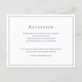 Formale Navy-Details Karte mit Karte Final