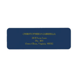 Formale Navy- und Gold-Hochzeit