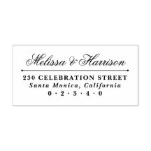 Formale Rücksendeadresse für elegante Script-Hochz