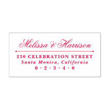 Formale Rücksendeadresse für elegante Script-Hochz