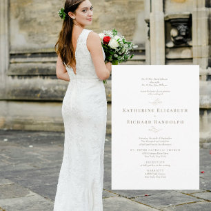 Formale traditionelle Goldtext 2 Location Hochzeit