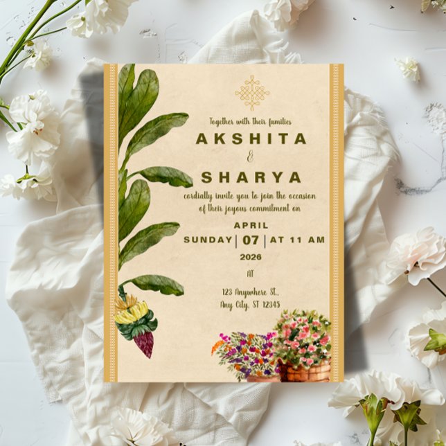 Formale traditionelle Hochzeits-Einladung Einladung (Formal Traditional Wedding Invitation | Elegant Classic Family Wedding Template)