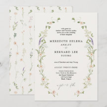 Formale Vintage-Rustikal-Wildblumen-Hochzeit