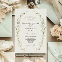 Formale Vintage-Rustikal-Wildblumen-Hochzeit
