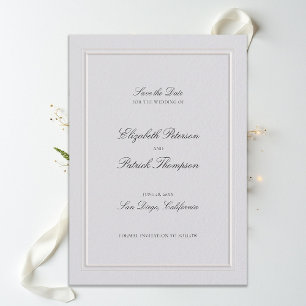 Formaler moderner klassischer eleganter Rahmen elf Save The Date