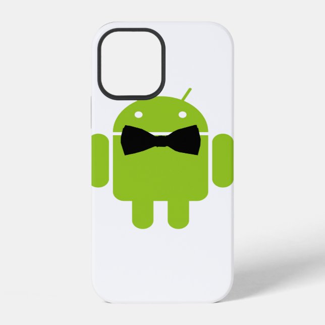 Formales Android-Roboter-Icon-Design iPhone Hülle (Rückseite)