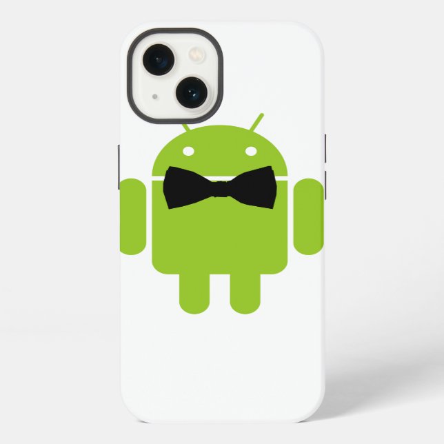 Formales Android-Roboter-Symbol iPhone Hülle (Rückseite)