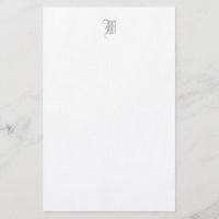 Formales Editable Monogramm-Leinen-Briefpapier