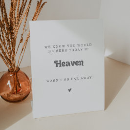 Formales einfaches Himmel Hochzeit Gedenkzeichen Sockelschild