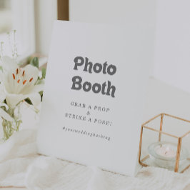 Formales einfaches Hochzeits-Photo-Booth-Schild Sockelschild
